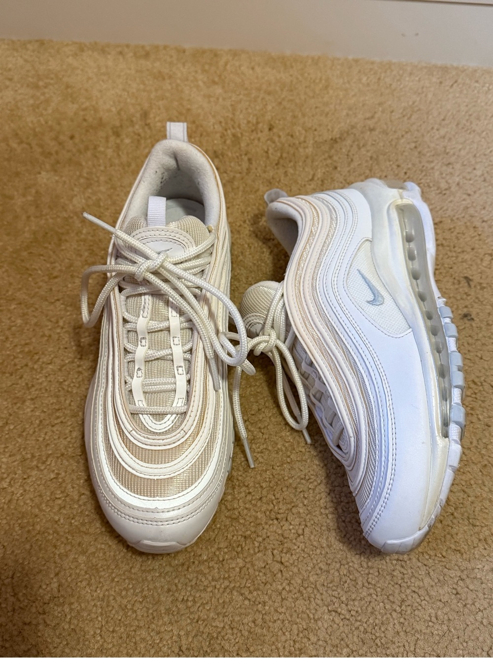 Nike Air Max 97 Sneakers in White and Ivory